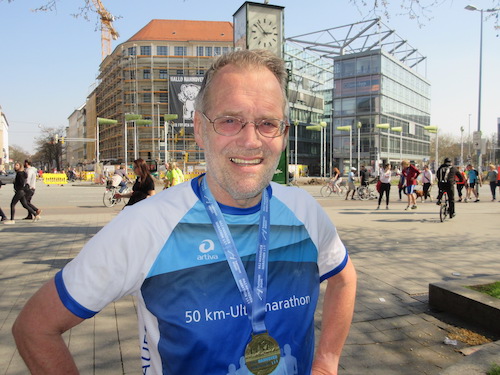 Professor Dr. Hans G. Drexler lief seinen 600sten Marathon