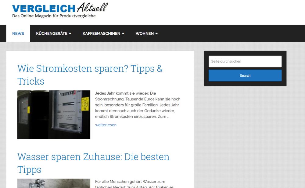 Relaunch des Vergleichsportal Vergleich Aktuell