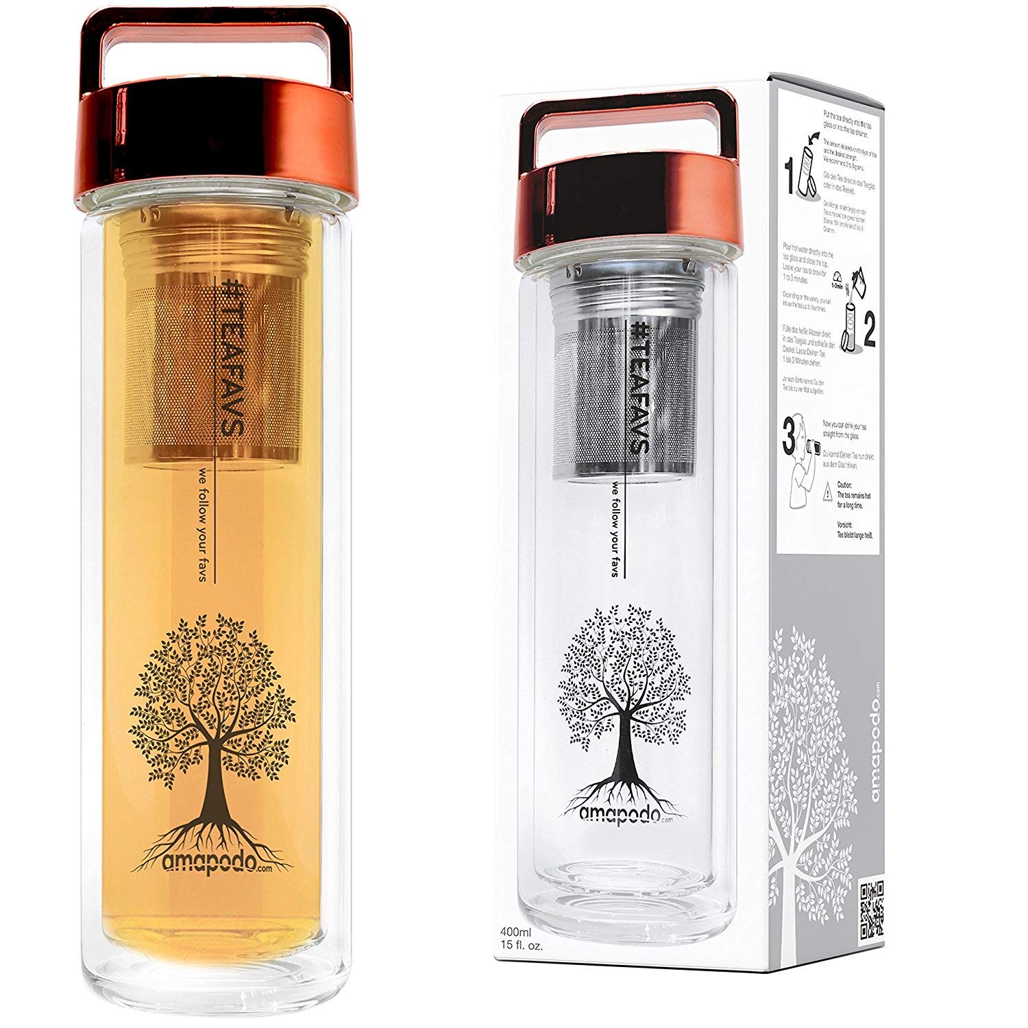 Glasflasche – Tee genießen mit einer Glas Flasche