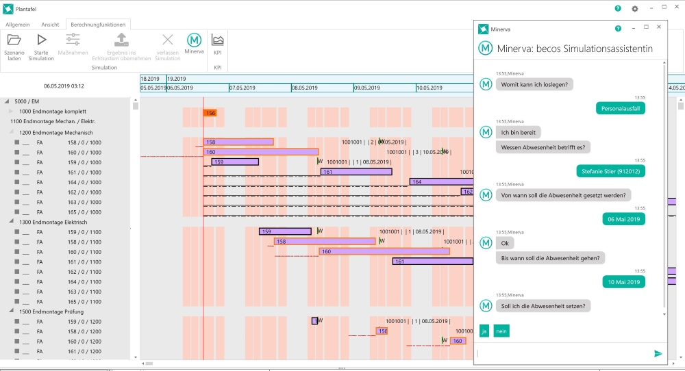 becos setzt bei Produktionsplanung auf „Minerva“ – ein Jackpot für jeden Fertigungsplaner