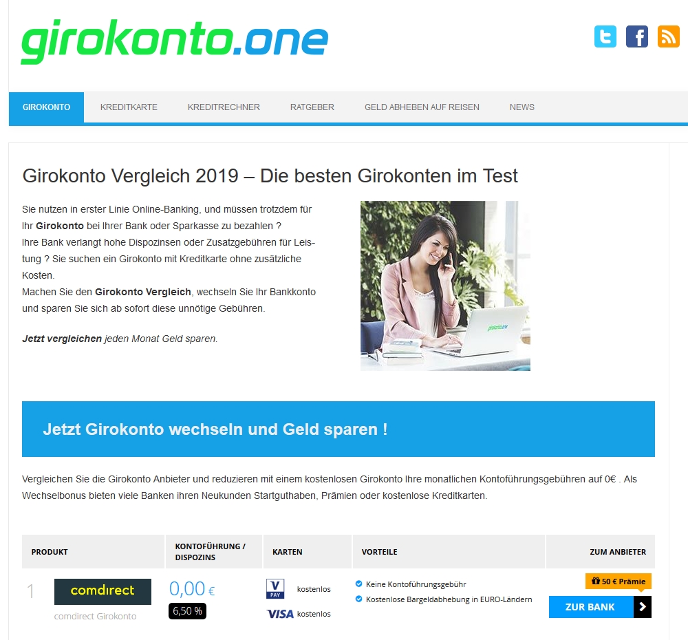 Ein Girokonto Vergleich lohnt sich immer