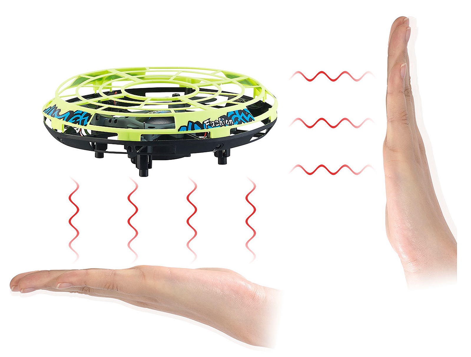Simulus Selbstfliegendes Quadrocopter-Ufo mit IR-Sensoren