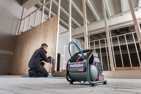 Metabo: Druckluft-Power für unterwegs – Mit dem robusten 18-Volt-Akku-Kompressor von Metabo