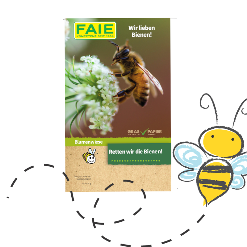 FAIE verschenkt 100.000 Bienenwiesen!