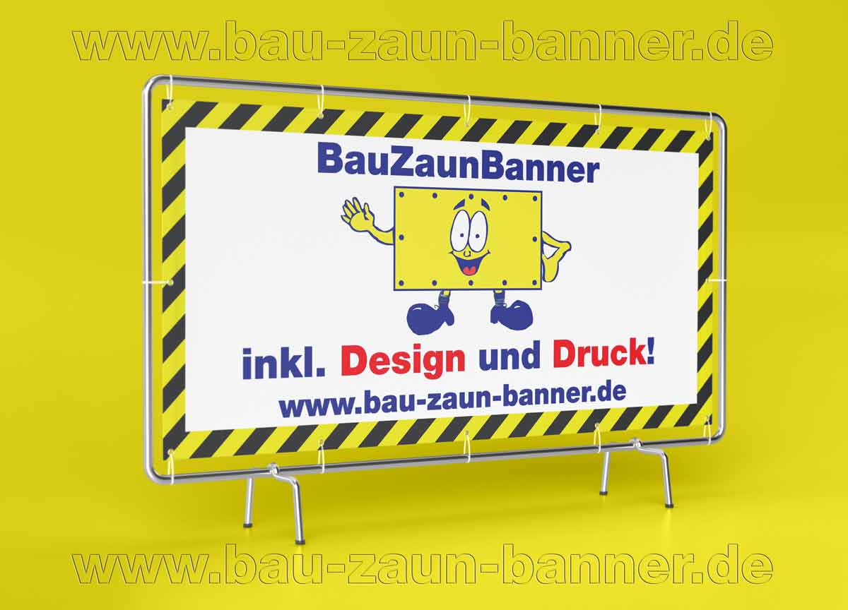Bauzaunbanner günstig inklusive Gestaltung