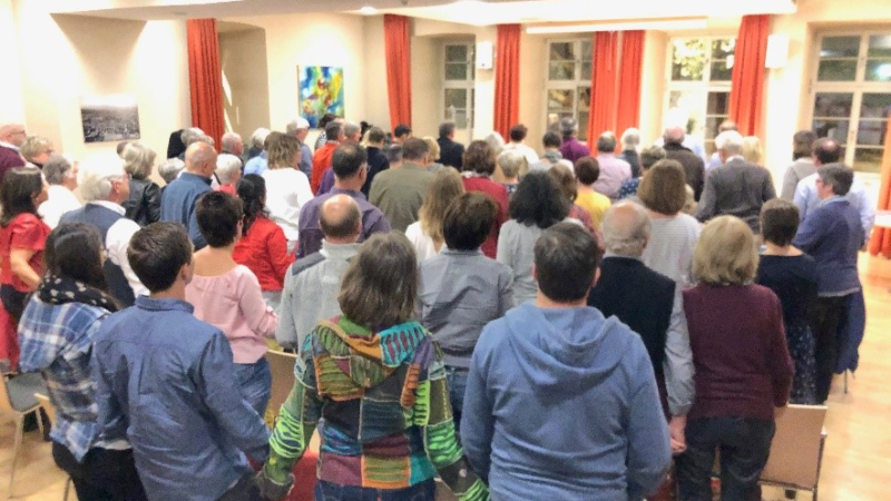 Zeichen für Frieden, Solidarität und Hoffnung in Hofheim