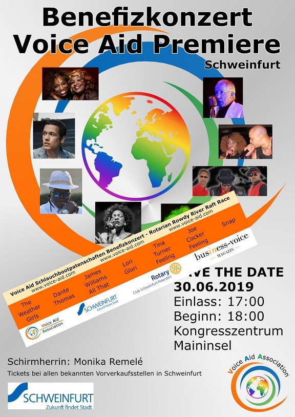 Benefizkonzert der Voice Aid Association e.V. hat Premiere in Schweinfurt