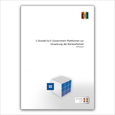 Zentrale E-Government-Plattformen erleichtern Umsetzung der Barrierefreiheit