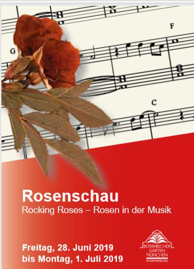 Rosenschau im Botanischen Garten in München