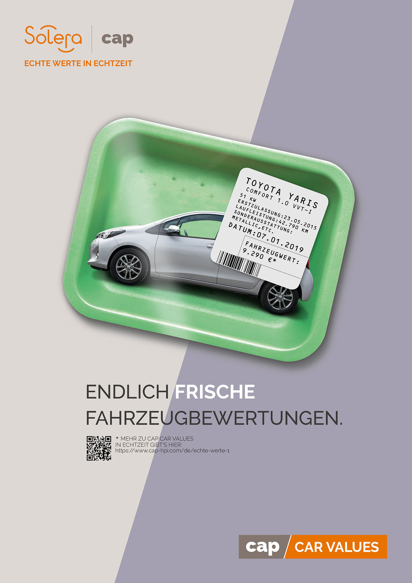 Wie aus dem Kühlregal: Frische Werbung für frische Fahrzeugbewertung