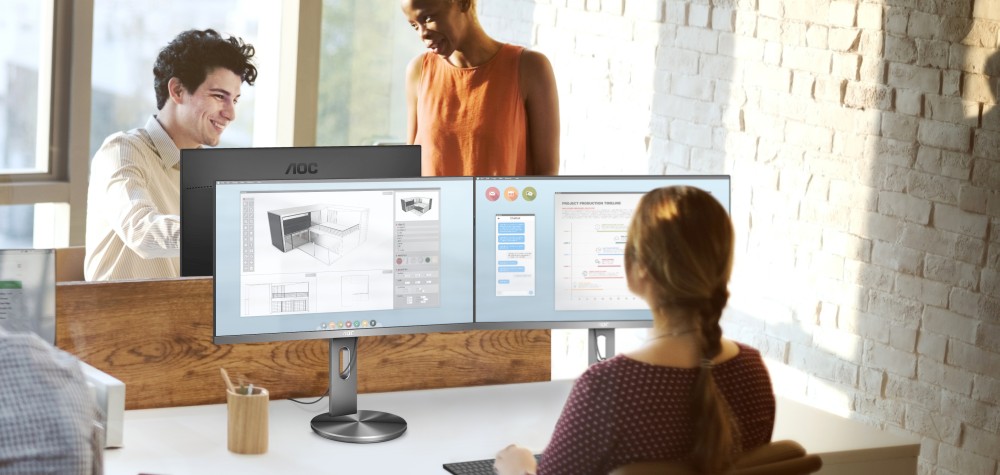 Ergonomisch und elegant: das neue Profi-4K-Display von AOC