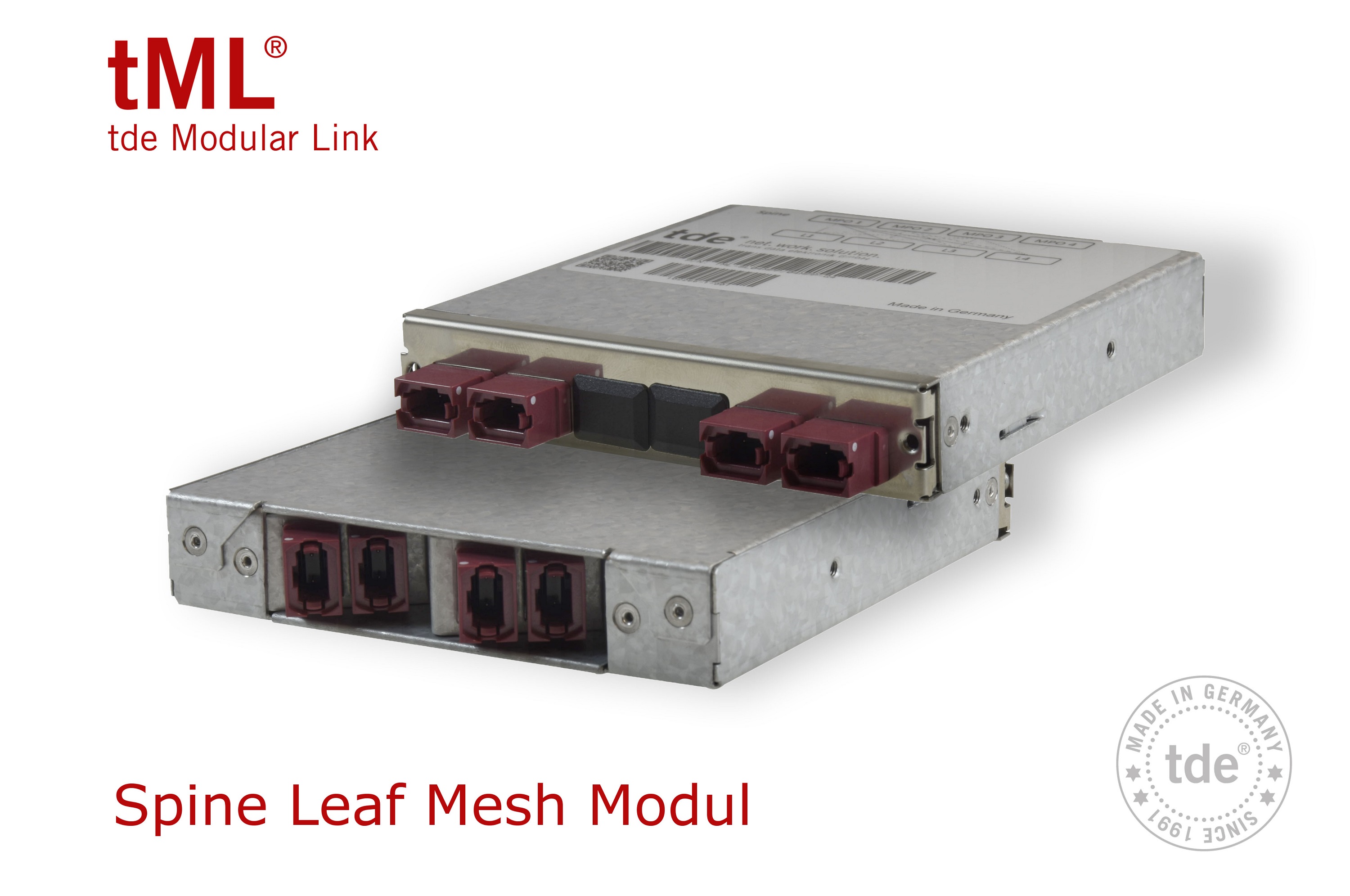 Neues tML LWL Spine Leaf Mesh Modul spart Platz, Zeit und Kosten