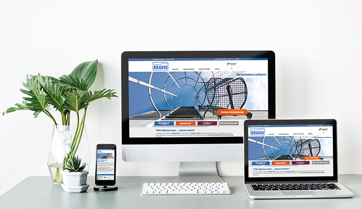 Neue Internetseite des Alsfelder Steigtechnik-Herstellers KRAUSE
