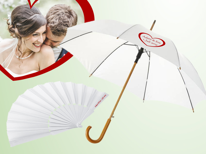 Fächer sorgen für die kühle Brise auf der heißen Sommerparty