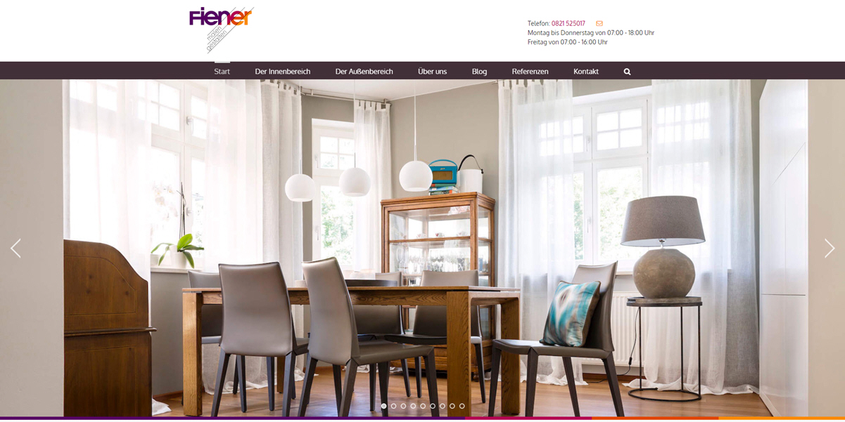 Neue Website von Maler Fiener