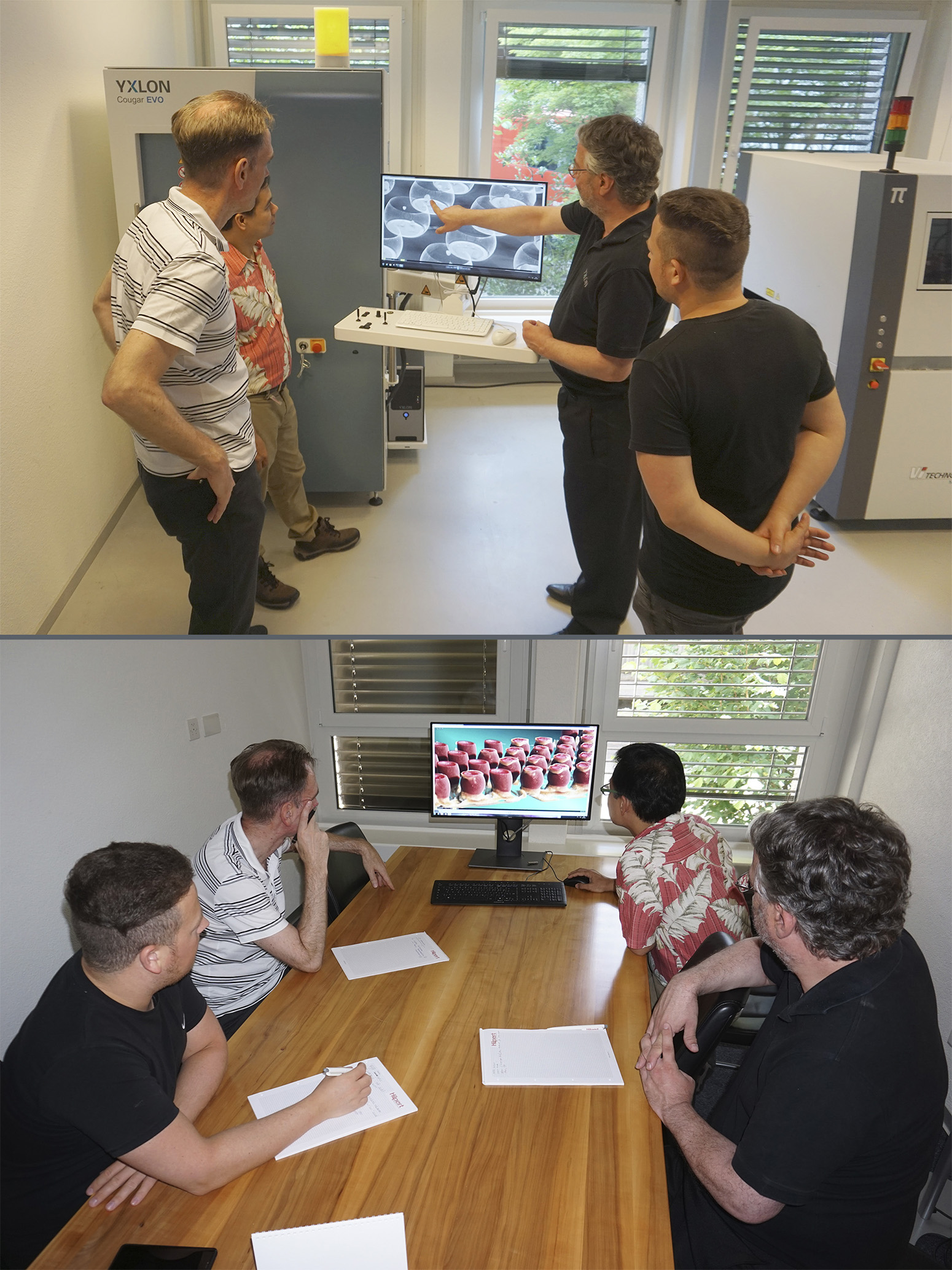 Röntgeninspektion und Computertomographie in Echtzeit