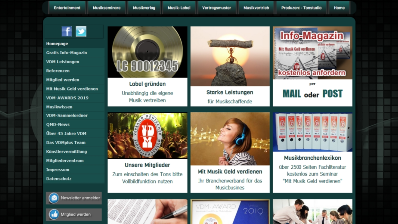 Musikbranchenverband VDMplus mit frischem Internetauftritt