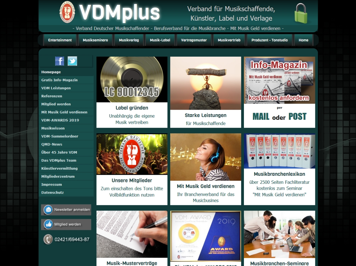 Musikbranchenverband VDMplus mit frischem Internetauftritt