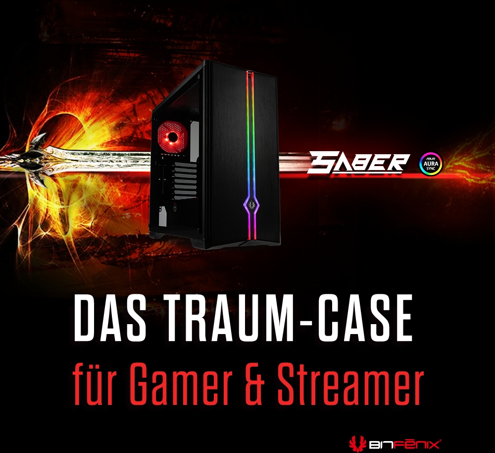 NEU bei Caseking – BitFenix Saber: Ein Traum-Gehäuse für Gamer und Streamer