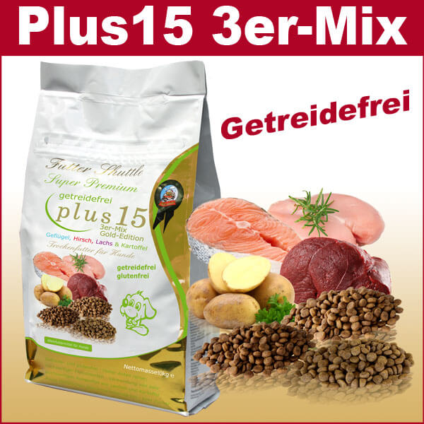 Hundefutter Getreidefrei Plus 15. Einzigartig auf dem Markt
