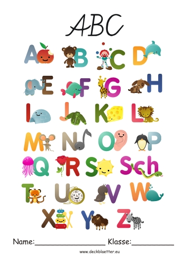 Deckblätter für Mappen, Hefter und Ordner kostenlos gestalten