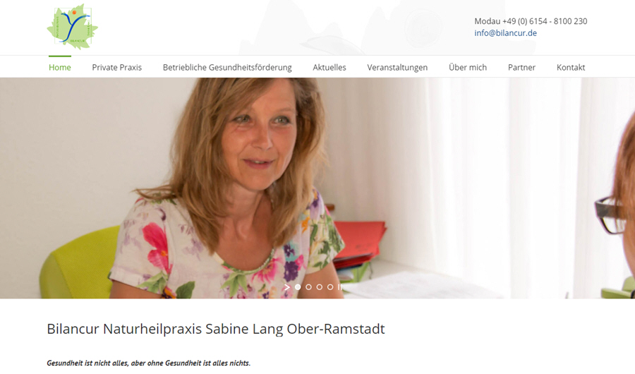 Naturheilpraxis Bilancur präsentiert neue Website