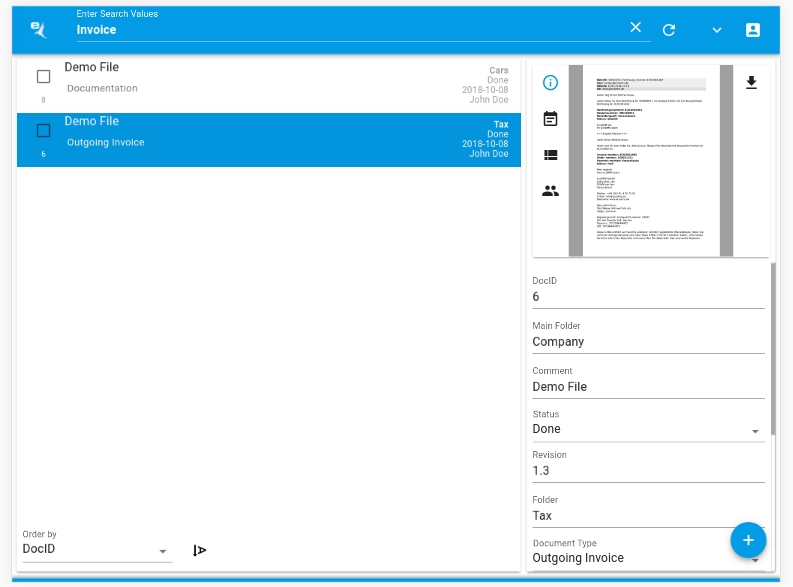 Dokumente via ecoDMS Web Client am Smartphone, Tablet und PC archivieren
