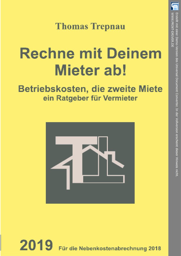 Countdown für die Betriebskostenabrechnung und Nebenkostenabrechnung