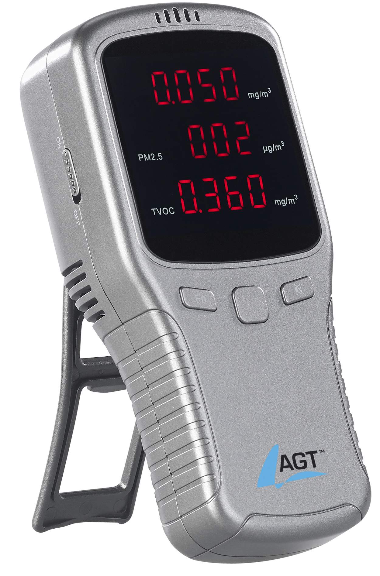 AGT 5in1-Akku-Feinstaub-Messgerät für schädliche Gase
