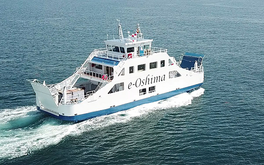 Japans erstes vollständig batteriebetriebenes Schiff