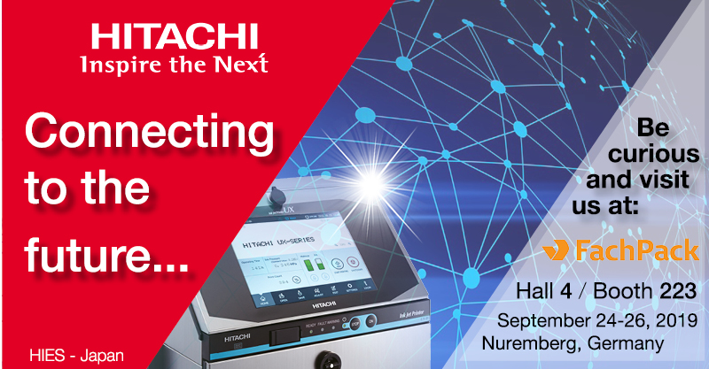 Hitachi industrial inkjet printer model is ready for the  Industry 4.0 requirements