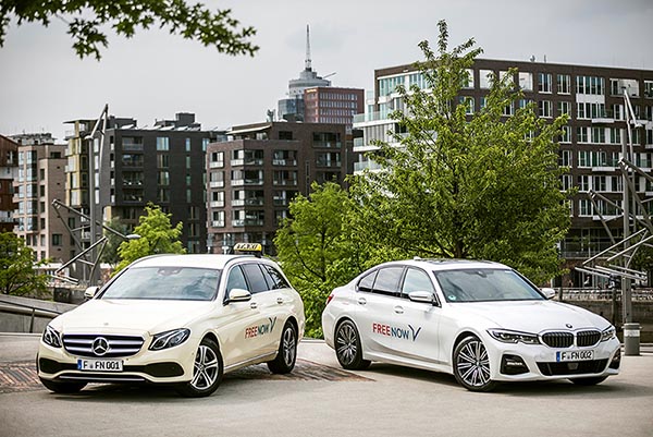 FREE NOW startet neuen Fahrservice Ride in Frankfurt