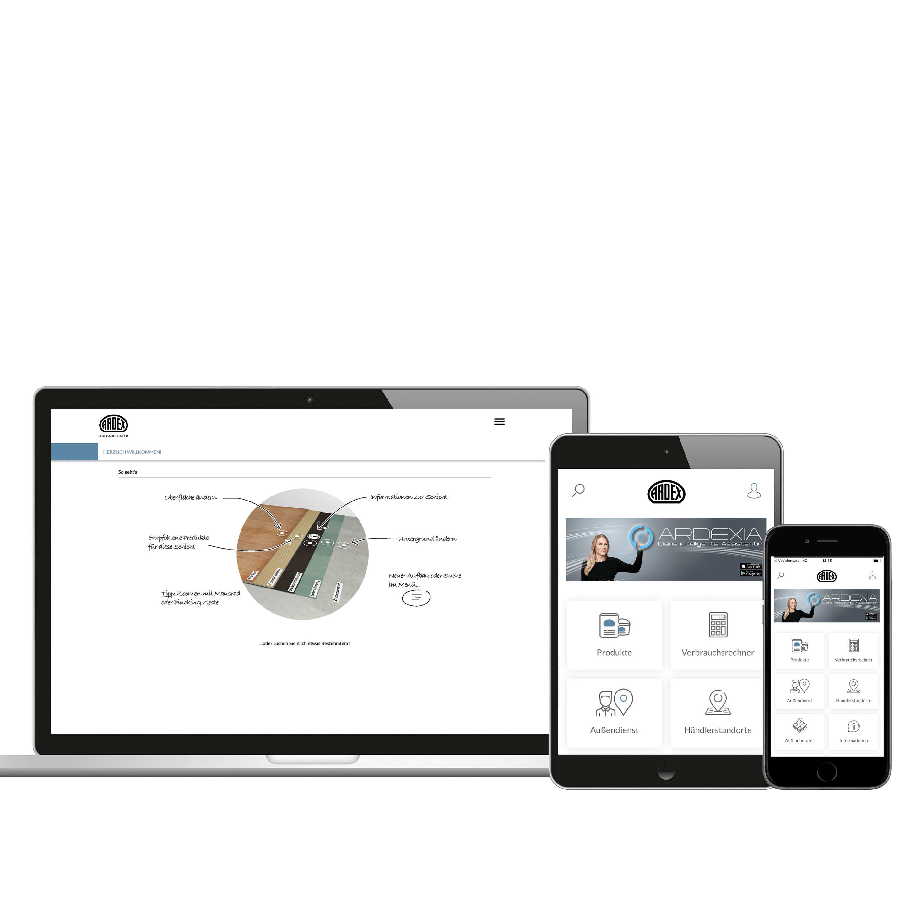 Smart, interaktiv und immer erreichbar: Neuer Ardex-Aufbauberater