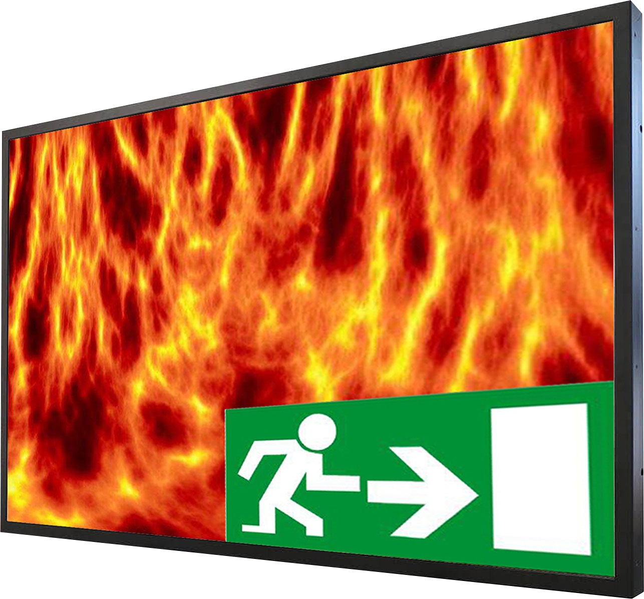 Feuerfeste Monitore für den Brandschutz