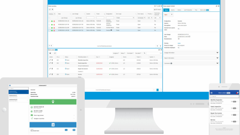 meteocontrol adds VCOM CMMS to the PV monitoring portal