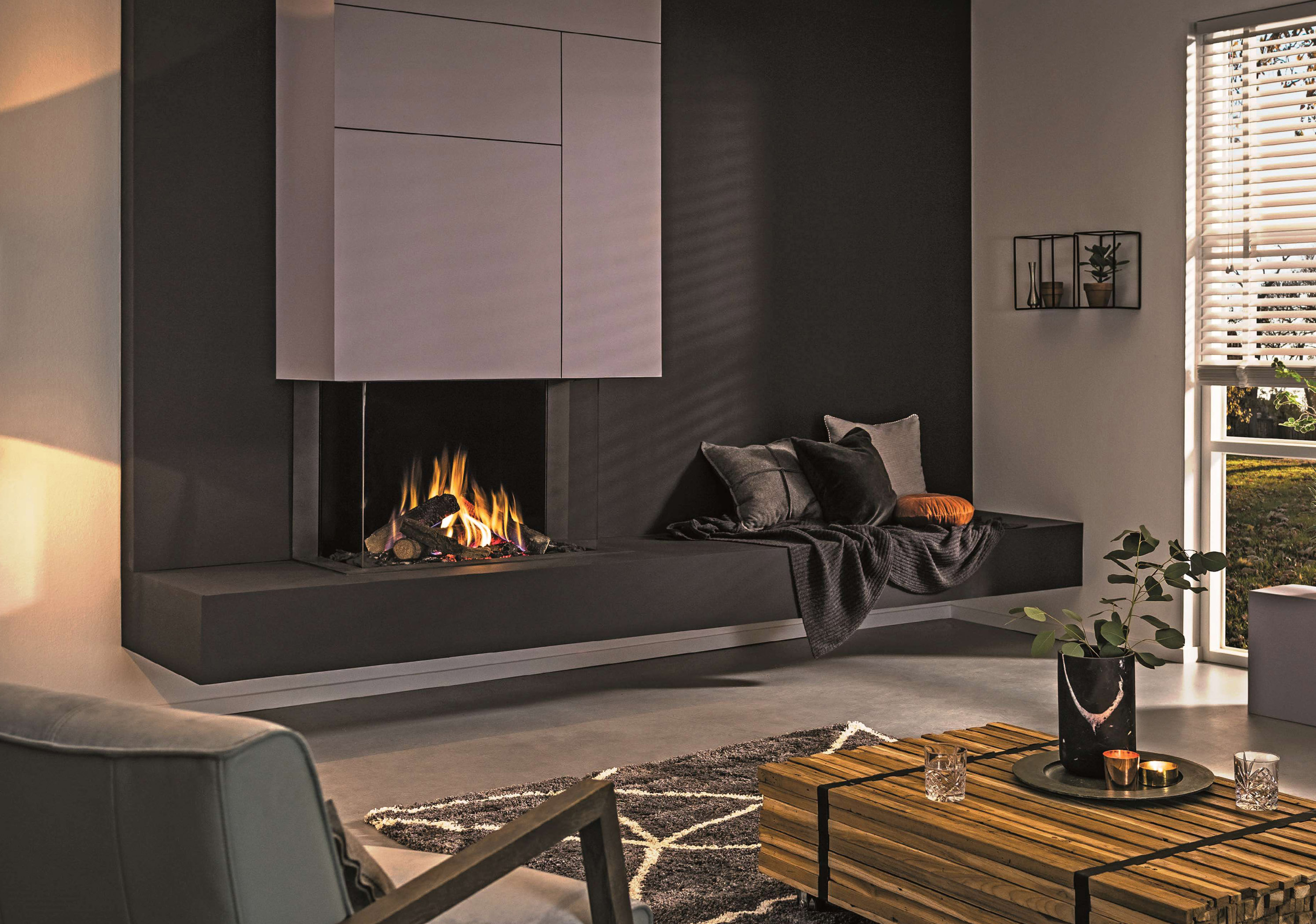 Für Genießer: Gaskamin inszeniert das Feuer in allen Details