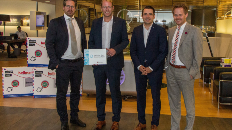 Hellmann erhält Auszeichnung „Digitaler Ort Niedersachsen“