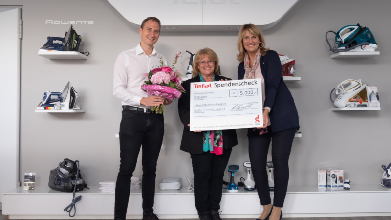 Tefal: Erfolgreiche Spendenaktion für Brustkrebs Deutschland e.V.