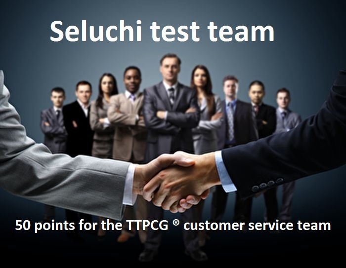 Höchste Punktzahl für das TTPCG ® Kundenservice Team