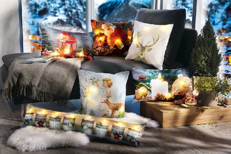 Weihnachten naht mit Glitzer und Sternen