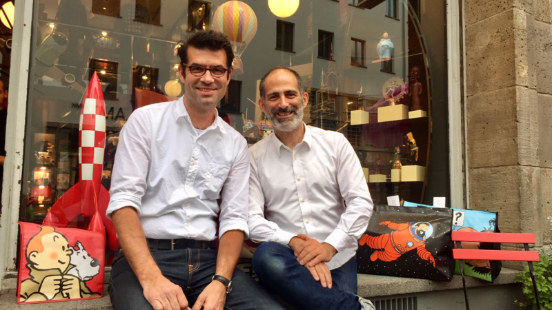 Auf den Spuren von Tim und Struppi im Frankfurter Pop-up-Store