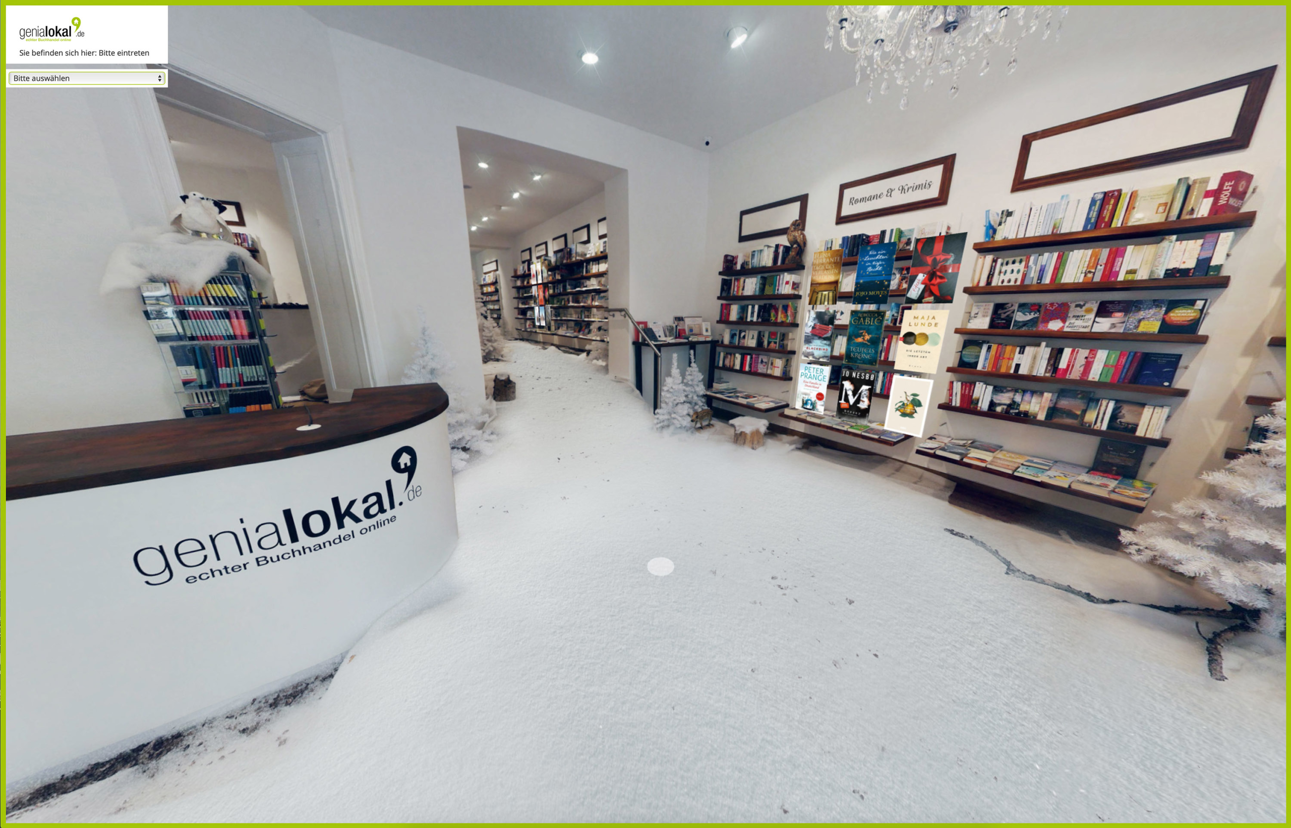 Neues virtuelles Einkaufserlebnis: genialokal.de launcht ersten 3D-Onlineshop für Bücher