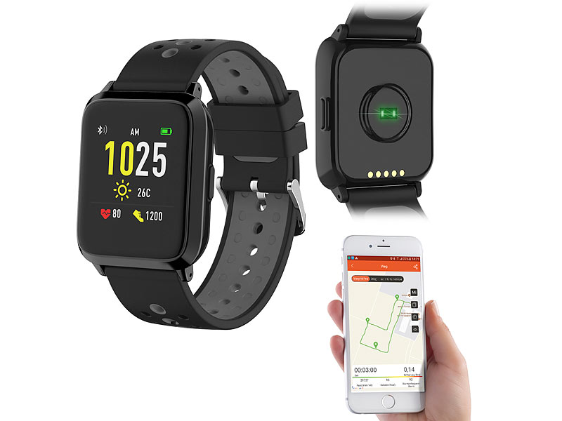 newgen medicals GPS-Sportuhr SW-420.hr