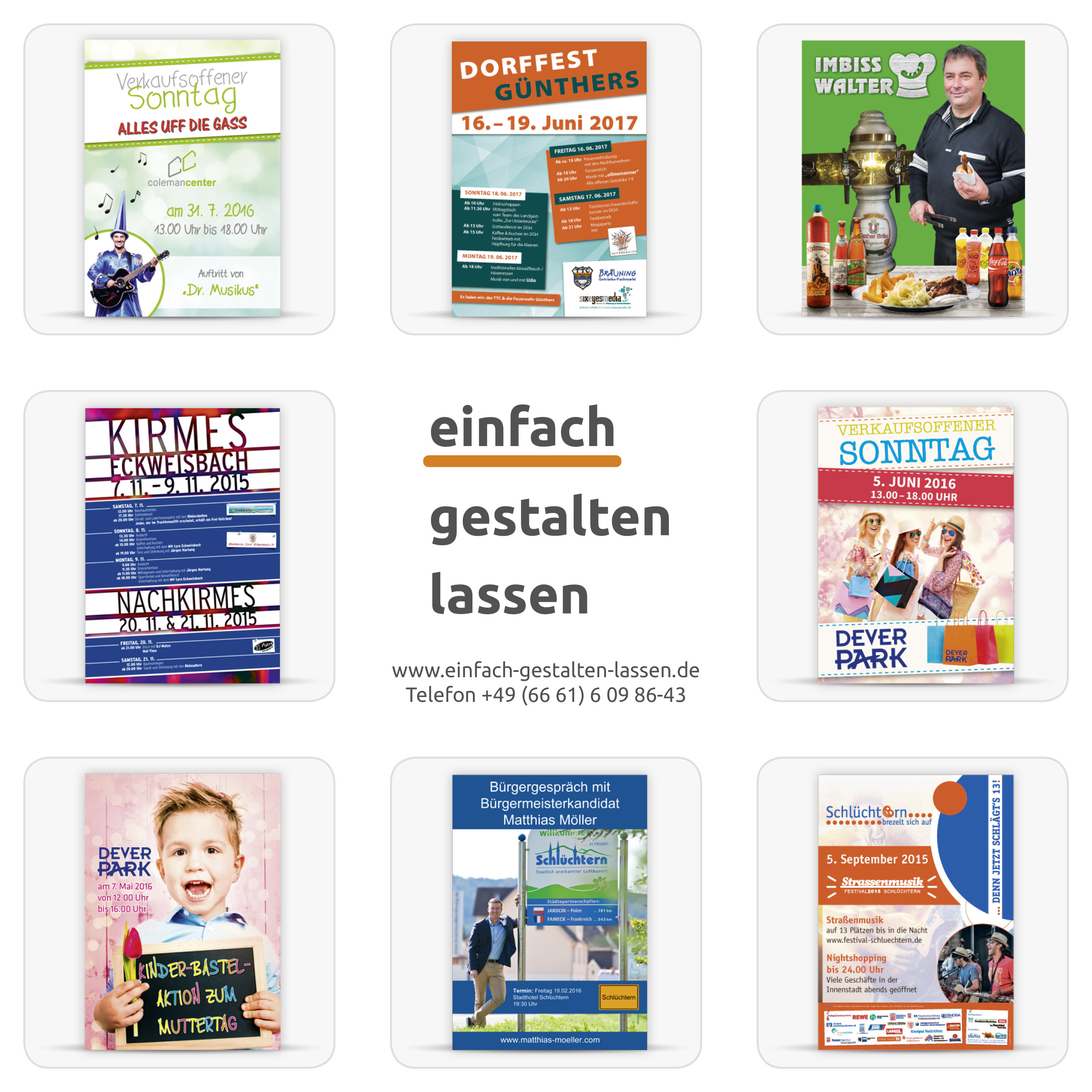 Plakate und Poster einfach gestalten lassen