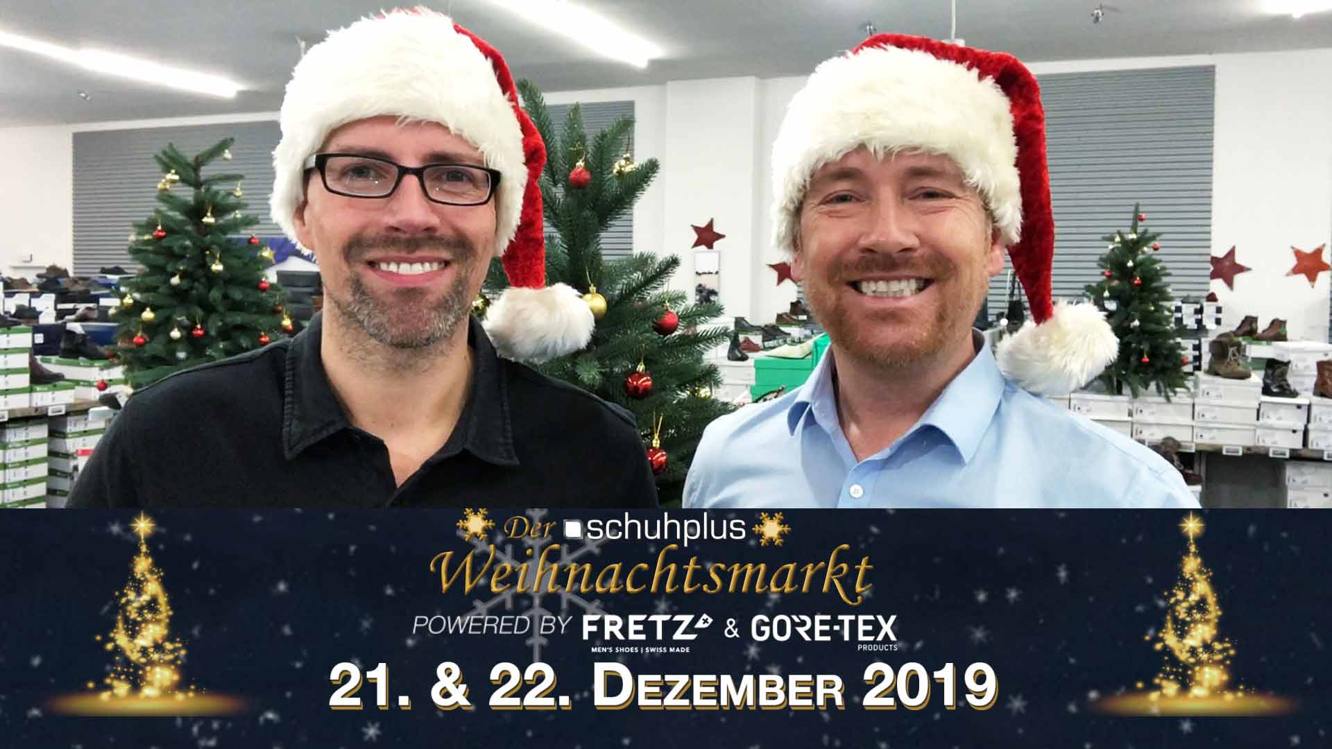 schuhplus-Weihnachtsmarkt am 21.12. & 22.12. am c-Port Saterland mit Programm für Groß & Klein
