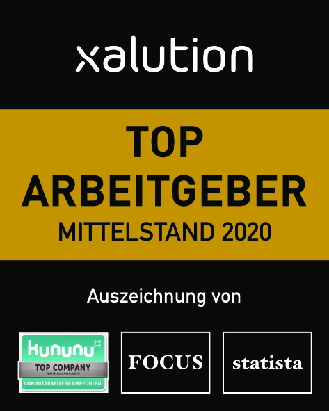 xalution GmbH ist „Top Arbeitgeber Mittelstand 2020“
