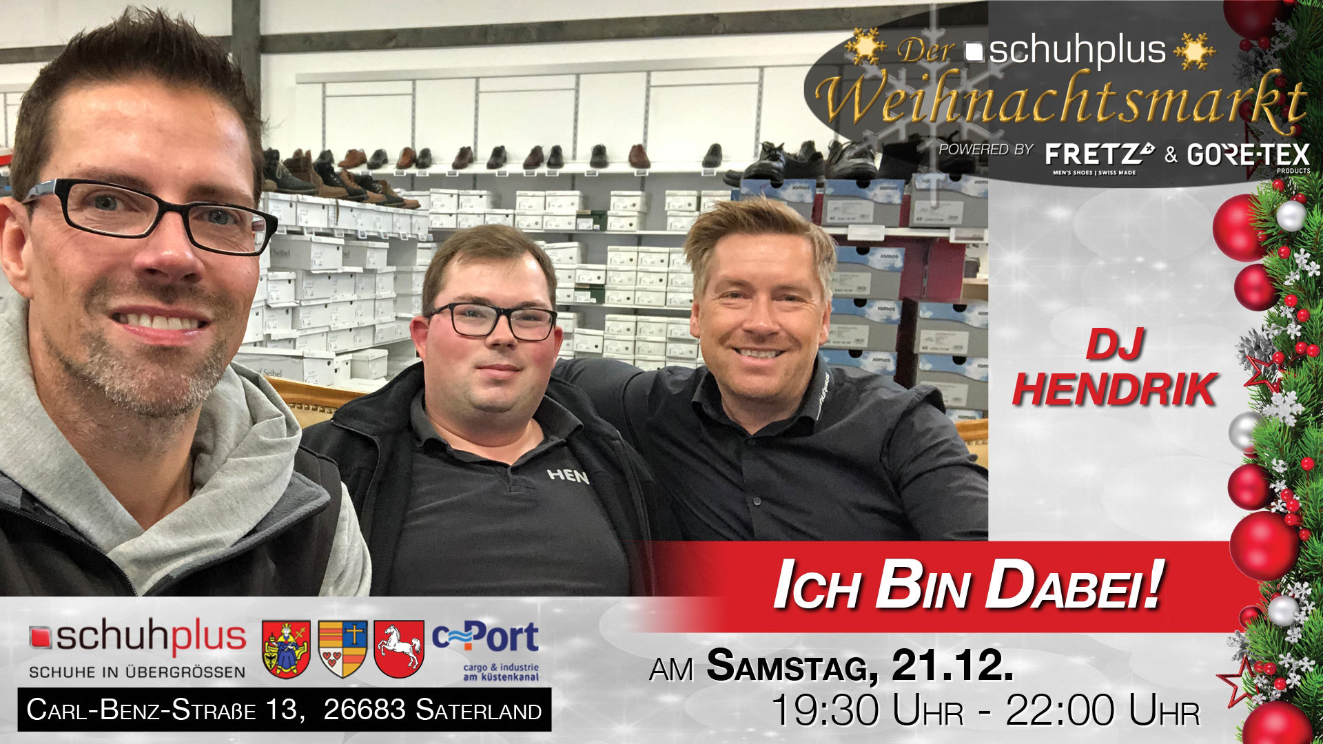 DJ Hendrik unterstützt den ersten schuhplus – Weihnachtsmarkt in Sedelsberg musikalisch