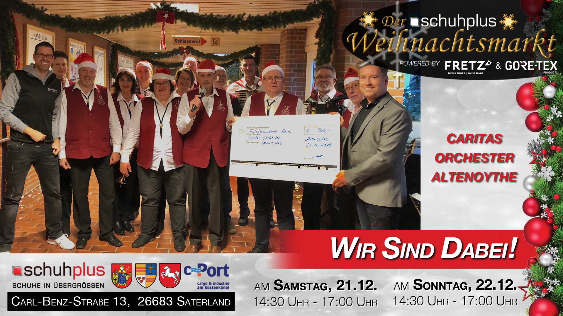 schuhplus in Sedelsberg wird vom Caritas Orchester Altenoythe musikalisch unterstützt