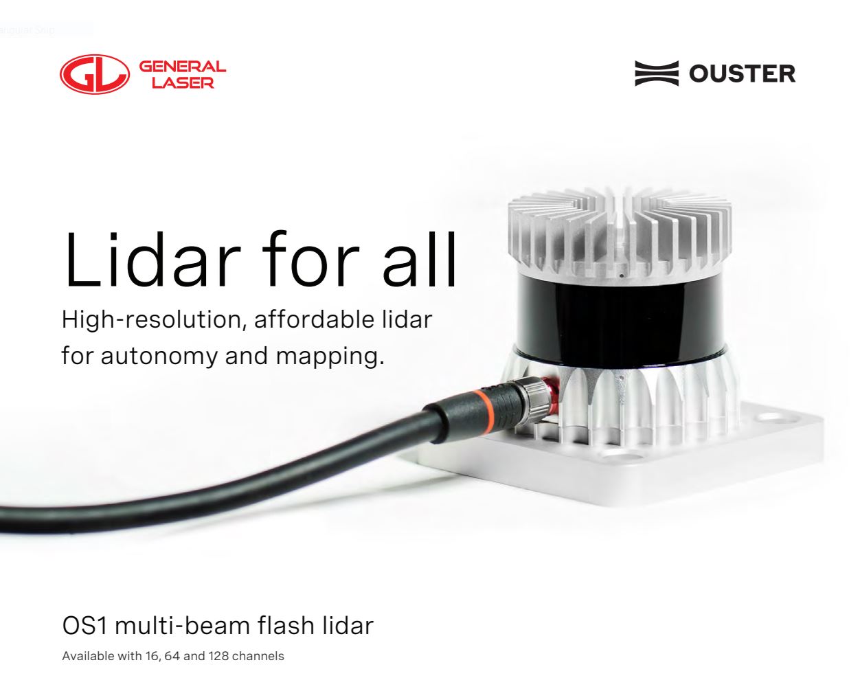 OUSTER Multi-Beam Flash LiDAR