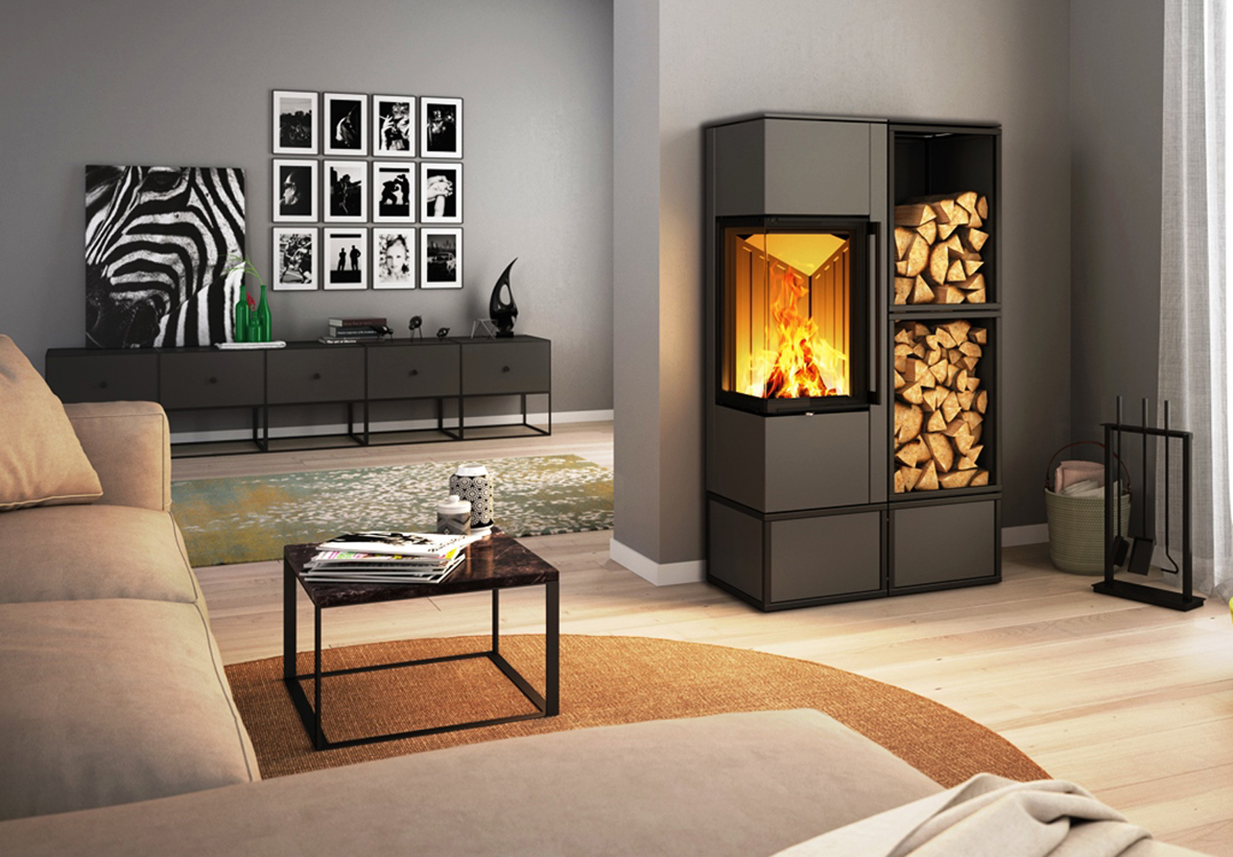 Jeder Wohnwelt ihr Feuer: Vier Ideen für die individuelle Kaminarchitektur